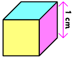 1 cm-cubed, a simple unit of volume